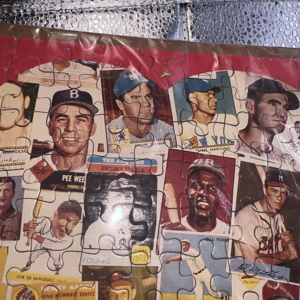Vintage 1970s Sports Illustrated Classic Baseball Trading‎ Cards Puzzle Framed